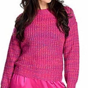 Band of Gypsies Pink Knit Crewneck Sweater